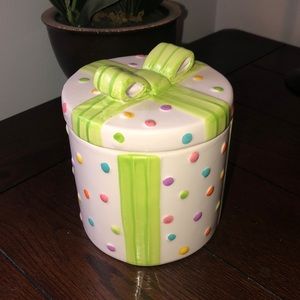Ceramic Birthday Present 2pc Planter